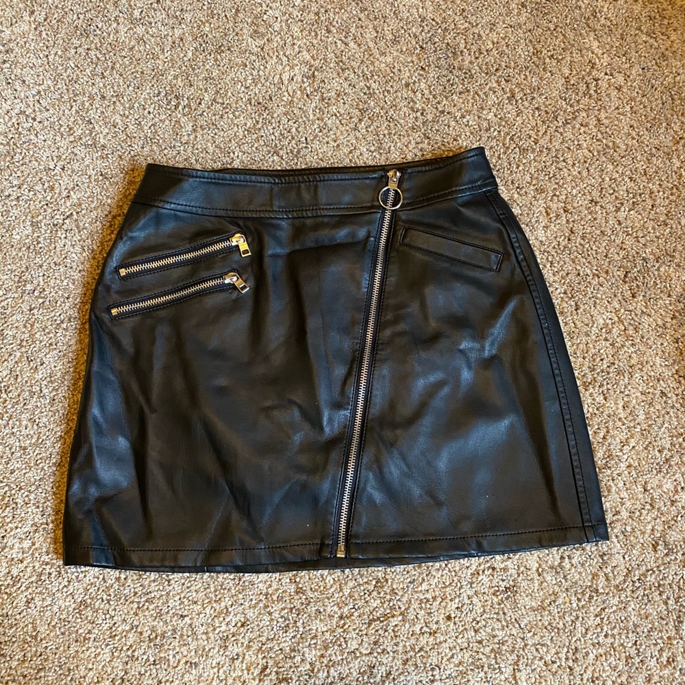 Pleather skirt
